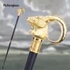 Golden Goat Sheep Animal Walking Stick Decorative Cospaly Vintage Party Fashionable Walking Cane Halloween Crosier 91cm