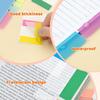 Waterproof Translucent Sticky Notes with Color Index Tabs