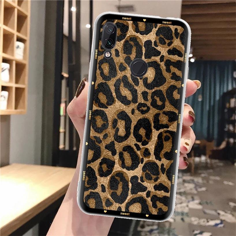 Animal Leopard Print Silicon Phone Case For Xiaomi Redmi Note 10 9S 9 8T 8 Pro 7 5 9T Mi 12T 11T 10T 12 11 Lite 11i A3 Cover