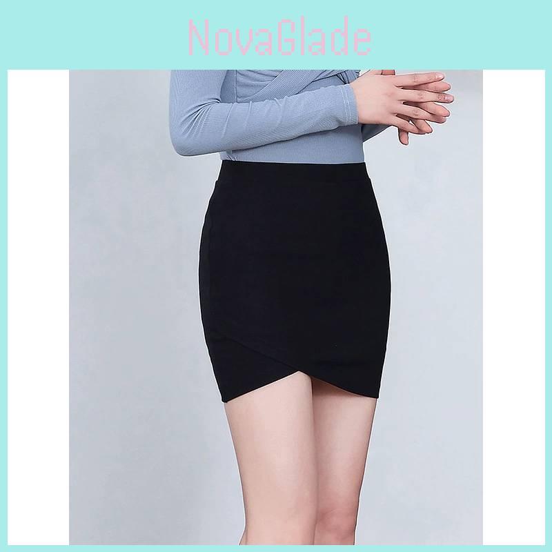 Spring Summer High Waist Bodycon Skirt With Side Slit For Office And Casual Wear