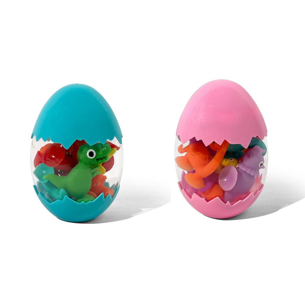 Bath Sensory Silicone Dinosaur Egg Cartoon Design Silicone Dinosaur Egg for Developing Motor Skills and Hand-eye Coordination