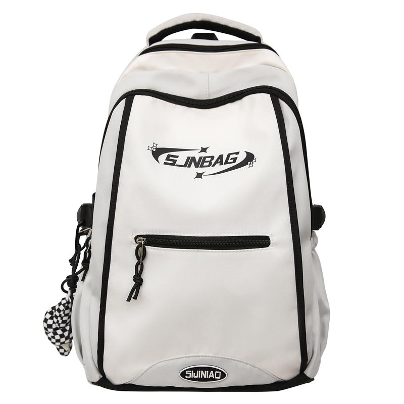 Contrast Color Backpack Large Capacity Backpack Reduced-burden Student Schoolbag