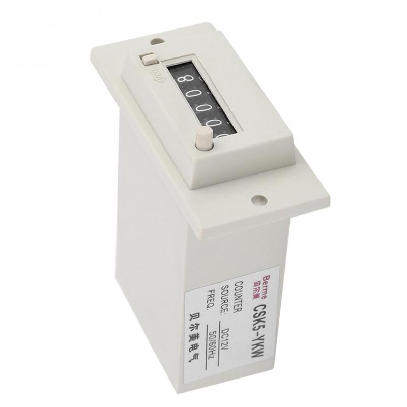 CSK5-YKW 5 Digits 0-99999 Industrial Totalizer Mechanical Electromagnetic Pulse Counter CSK5-YKW 5 Digits 0-99999 Industrial Totalizer Mechanical Electromagnetic Pulse Counter