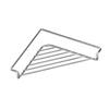 Corner Drain Rack for Sink Side Sponge Brush Cloth Storage with Open Wire Design and Counter Saving Use for Sink Tasks