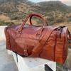 Weekend Brown Gym Luggage Duffel Large Real Sports Bag Leather Duffle