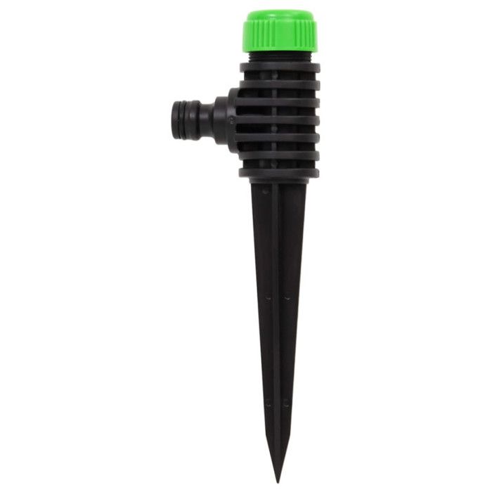 Arroseurs rotatifs 6 pcs vert et noir 3x6x19,5 cm ABS et PP