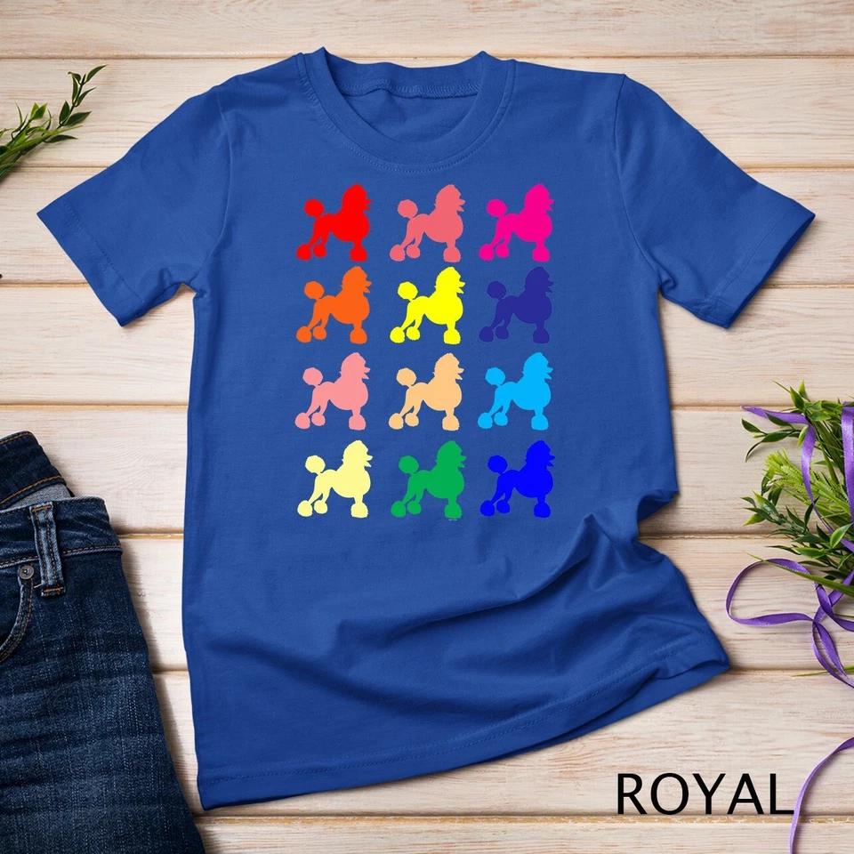 Poodle lovers dog pop art gift t shirt Unisex T-shirt 12 S