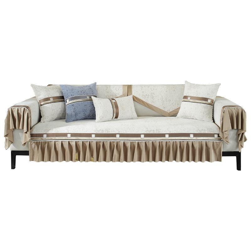 Light Luxury Sofa Cushion, Universal Non-Slip Seat Cushion In All Seasons,  New Nordic Living Room Leather Sofa Cover Cover Cloth Towel