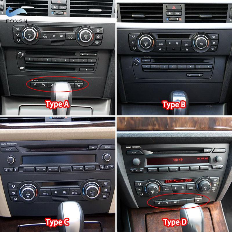Piano Black Car-styling Interior Central Air Conditioner CD Control Panel Frame Trim For BMW 3 Series E90 E92 E93 2005-2012