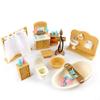 Dollhouse Miniature Gift Box Packaging 1/12 Dollhouse Furniture Set Kitchen Bathroom Simulation Toys Girls Toy