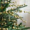 10PCS 40CM Christmas Glitter Branches Sequins Artificial Christmas Berry Stem Realistic Plastic