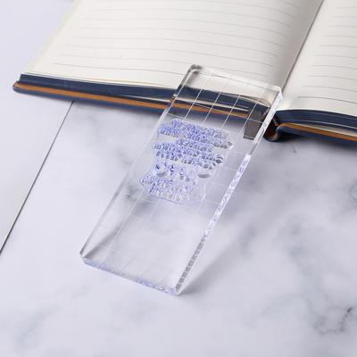 Transparency Block DIY Seal Stamp Acrylic Scrapbooking Album Decoration DIY Scrapbooking Clear Photo Album Decorative