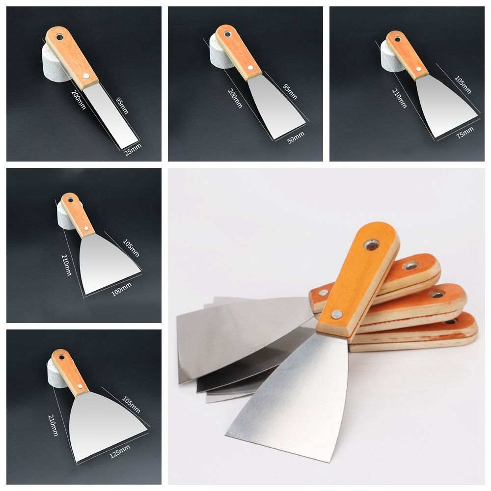 Wood Handle Paint Tools Non-slip Handle Cleaning Trowel High Quality Cleaning Scraper Household