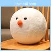 Adorable White Snowman Plush Doll Cushion For Christmas Perfect Holiday Gift For Kids
