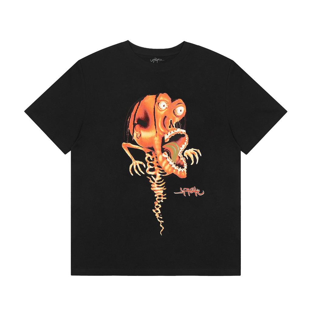 24S grenzüberschreitende Trendmarke Travis Scott Utopia Joint-Album geometrisches Graffiti kurzärmeliges T-Shirt Herren und Damen halblang