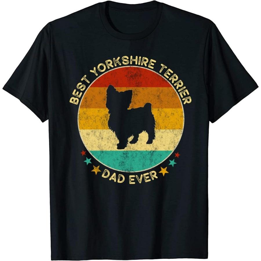 

Vintage Best Yorkshire Terrier Dog Dad Ever Father s Day XXXXXL чорний