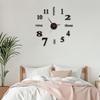 Rahmenlose Acryl 3D Wanduhr Modern Geräuschlos DIY Heim Büro Schlafzimmer Wohnzimmer Innen Digital Analog Uhr Dekoration