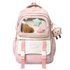 Schoolbag new schoolbag niche design high value three-piece set cute girl backpack large capacity junior high school student backpack