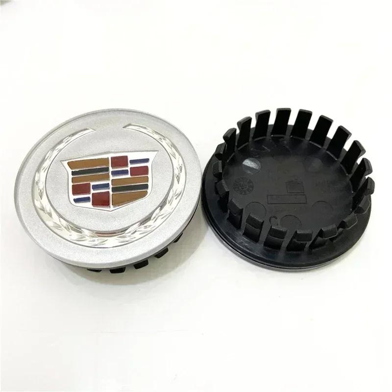 AABKH1 67mm Car Wheel Center Hub Cap Rim Cover Stickers for Cadillac CT4 CT5 GT4 STS SLS XLR SLR XT4 XT5 XT6 SRX XTS ELR BLS Escalade