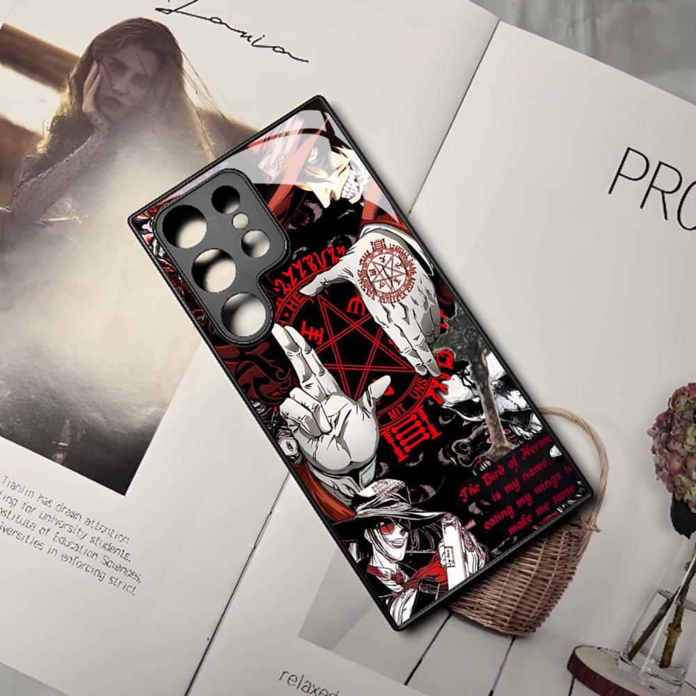 Alucard Hellsing Anime Handyhülle Für Samsung Galaxy S26 S25 S24 S23 S22 S20 S21 Edge Ultra Plus Fe Bunte Silberne Hülle