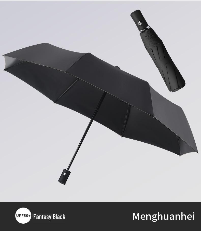 Dual-Use Women's Automatic Umbrella: Sunshade, Rain Protection, Anti-UV, Reverse Folding, Enlarged & Reinforced Design