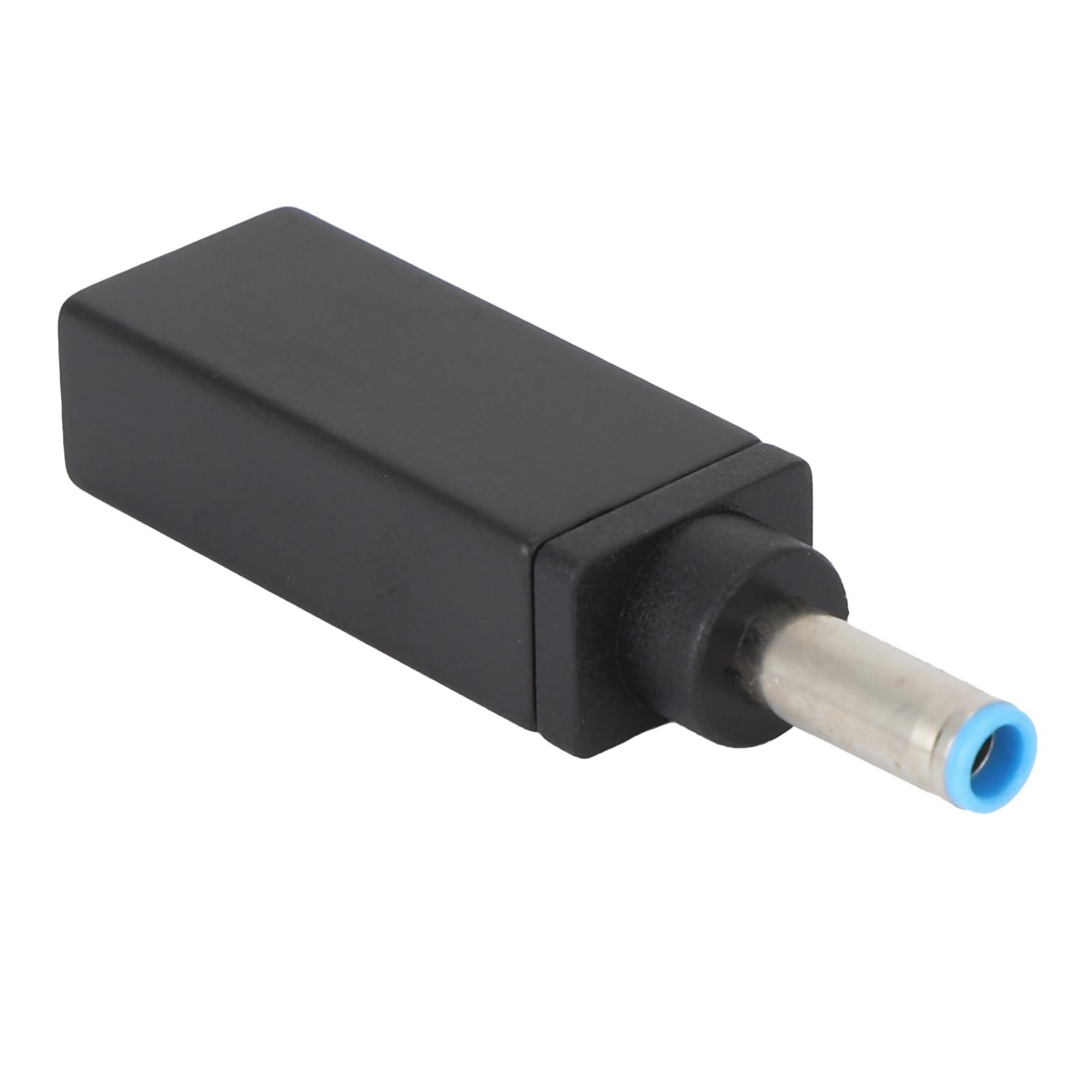 

TypeC to DC Adapter Female to Male Plug 4.5x3.0mm Straight PD Connector Charging Device for HP