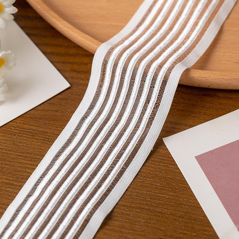 2Meters lace fabric trimmings for DIY clothing sewing accessories sewing materials elastic webbing strap 5cm wide crafts supply