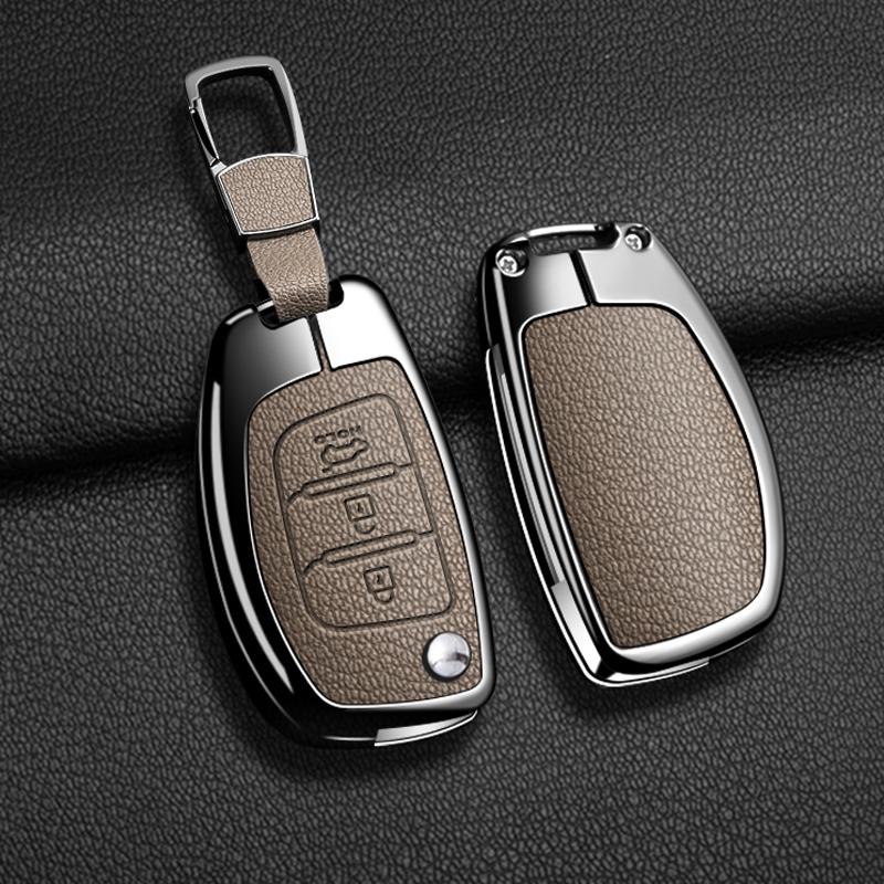 

Car Accessories Key Case Cover Holder For Hyundai Creta I20 Tucson Elantra Santa Fe Flip Key Protective