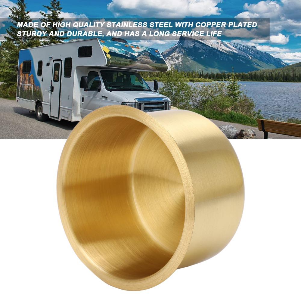 Stainless Steel Drink Bottle Stand Brass Plating Bottle Mount Universal Cup Holder  Yacht