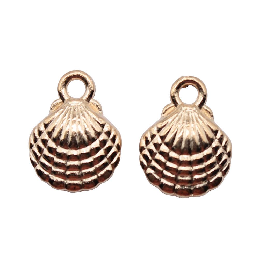 Shell Charms Multi Color Alloy Pendants For Beach Themed DIY Jewelry Accessories
