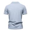 TrendHub Herren V-Ausschnitt Gestreiftes Poloshirt Atmungsaktives Slim Fit Poloshirts für Herren Leichtes Lässiges Sportliches Polo