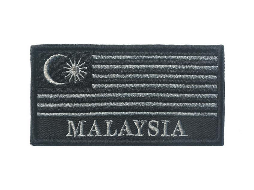 Malaysian Emblem PVC Soft Rubber & Embroidered Velcro Patches for Backpacks & Outdoor Gear