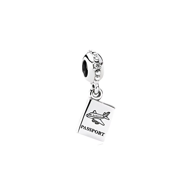 Pandora Passport pendant pendant women s silver 791147CZ серебряный