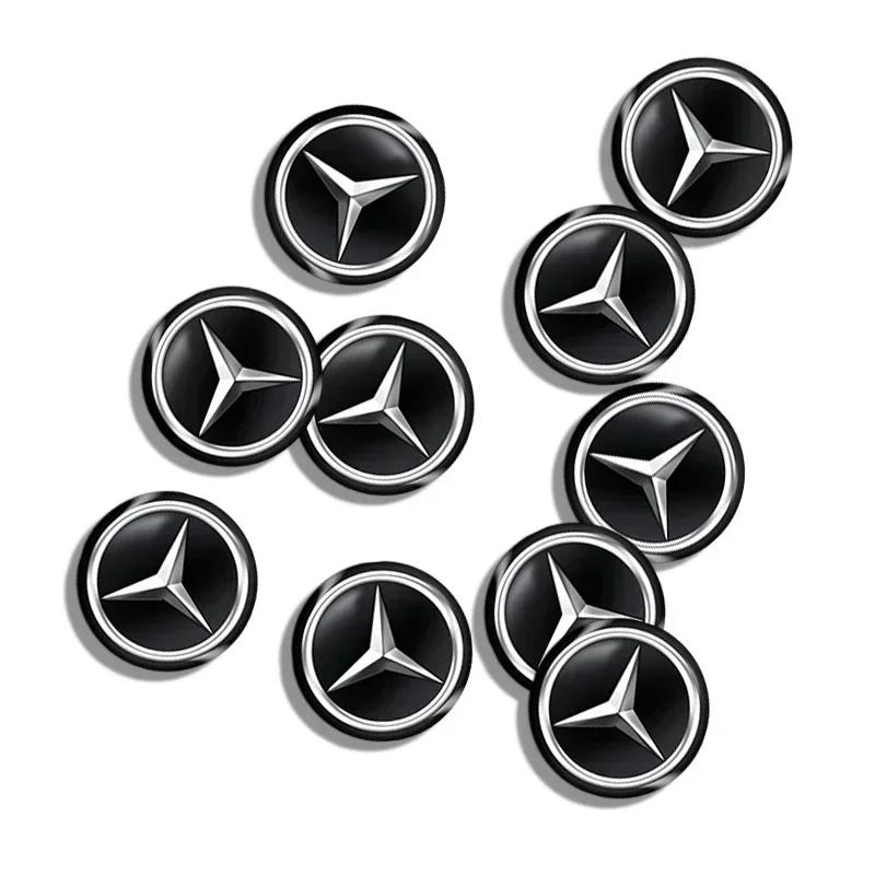 BTY4  Car Key Stickers Auto Control Keychain Emblem For Mercedes Benz C180 C200 C260 C300 W108 W124 W126 W140 W168 W169 Accessories