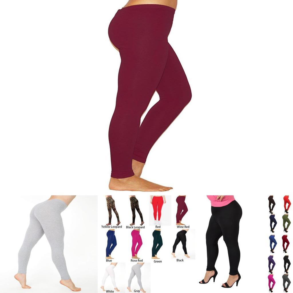 Full Women Fashion Length High Waist Leggings Soft Warm Thick Pants Stretch