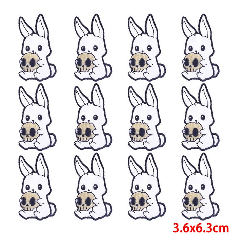 10 Pcs/lot Wholesale Embroidery Patch Iron On Patches For Clothing Patches On Clothes Jackets Decor Applique Sew Supplies