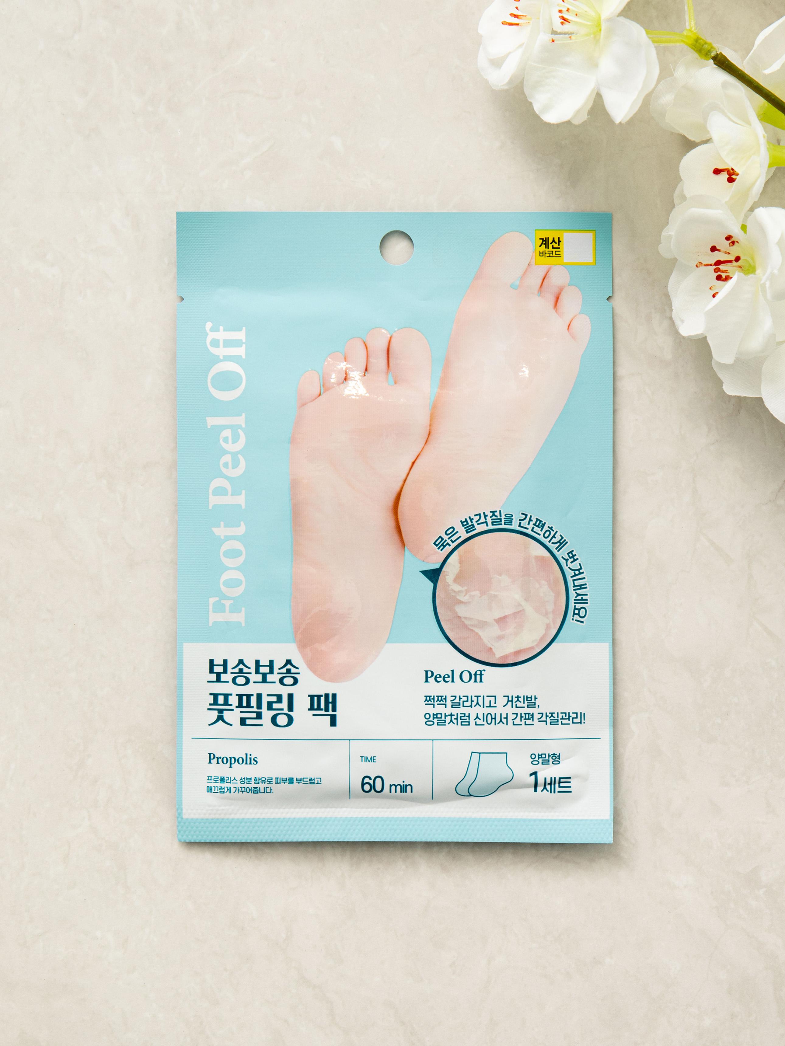 Оживляющая пилинг-маска для ног 1ea