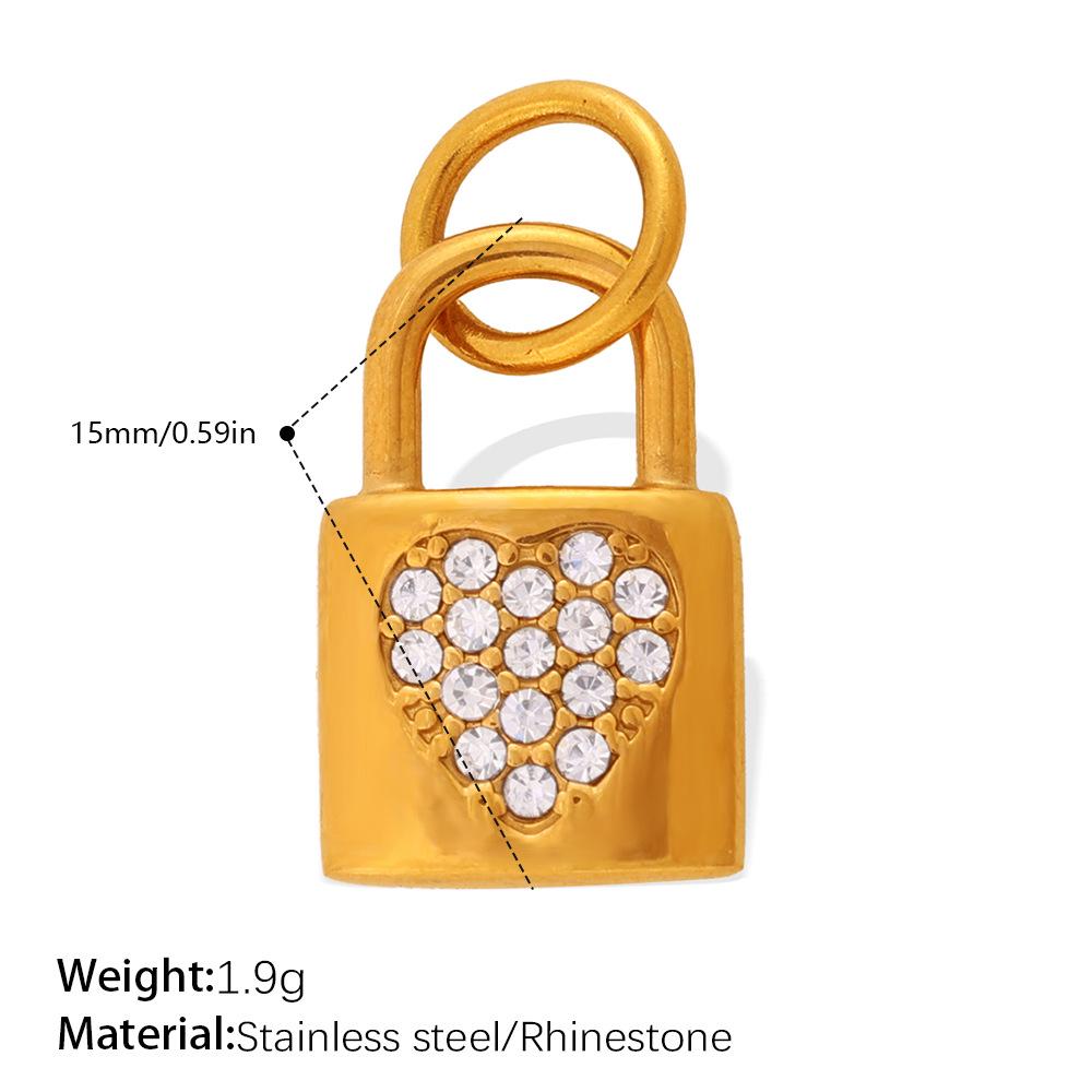 Luxurious Rhinestone Lock Pendant for Women – Unique and Versatile Jewelry Accessory