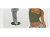 European-American Style Sleeveless Square Neck Milk Silk Camisole for Women