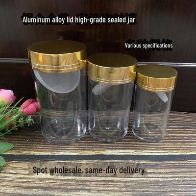 Aluminum-Cover Acrylic Bottle for Ginseng & Wolfberry Storage