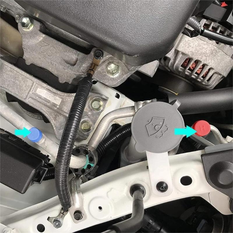 10 Pezzi Tappi di Servizio per Aria Condizionata R134a Protezioni Tappi Porta di Carica Lato Alto e Basso Guarnizioni 13mm & 16mm Manutenzione Auto