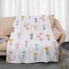 Pastelthinstemflowerditsy Throw Lightweight 240G Flannel Blanket Soft Skin-Friendly For Summer Cooling