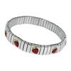 Trendy Cherrys Strawberry Fruit Design Adjustable Bracelet Italian Craftsmanship Comfortable Jewelry for Women Girls