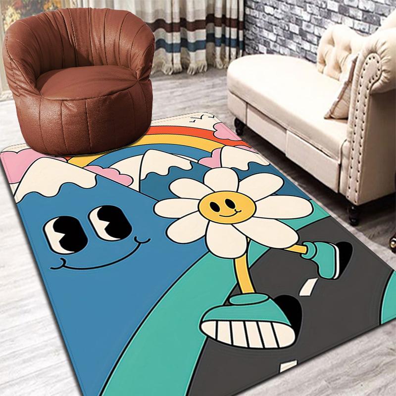 Daisy Rug Floor Mat for Living Room or Bedroom Soft and Comfortable Carpet a Gift for Birthday and Holiday.SFF0917191