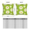 Flora Daisy Seamless Pattern Pillow Case Custom Pillow Cover For Sofa Car Home Decor Kawaii Cushion Cover