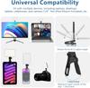 60 LED Portable Selfie Light Video Conference Lighting with Clip & Camera Tripod Adapter Rechargeable CRI 97+, 3 Light Modes