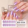 Onion Pink Gradient Explosive Semi-cured Manicure Stickers Pearlescent Purple Gel Nail Stickers