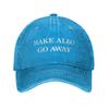 Make Albo Go Away Baseball Cap Sun  Kpop Rock Sunscreen Washed Trucker Hat Unisex Unisex Y2k Retro Custom Logo Baseball Caps