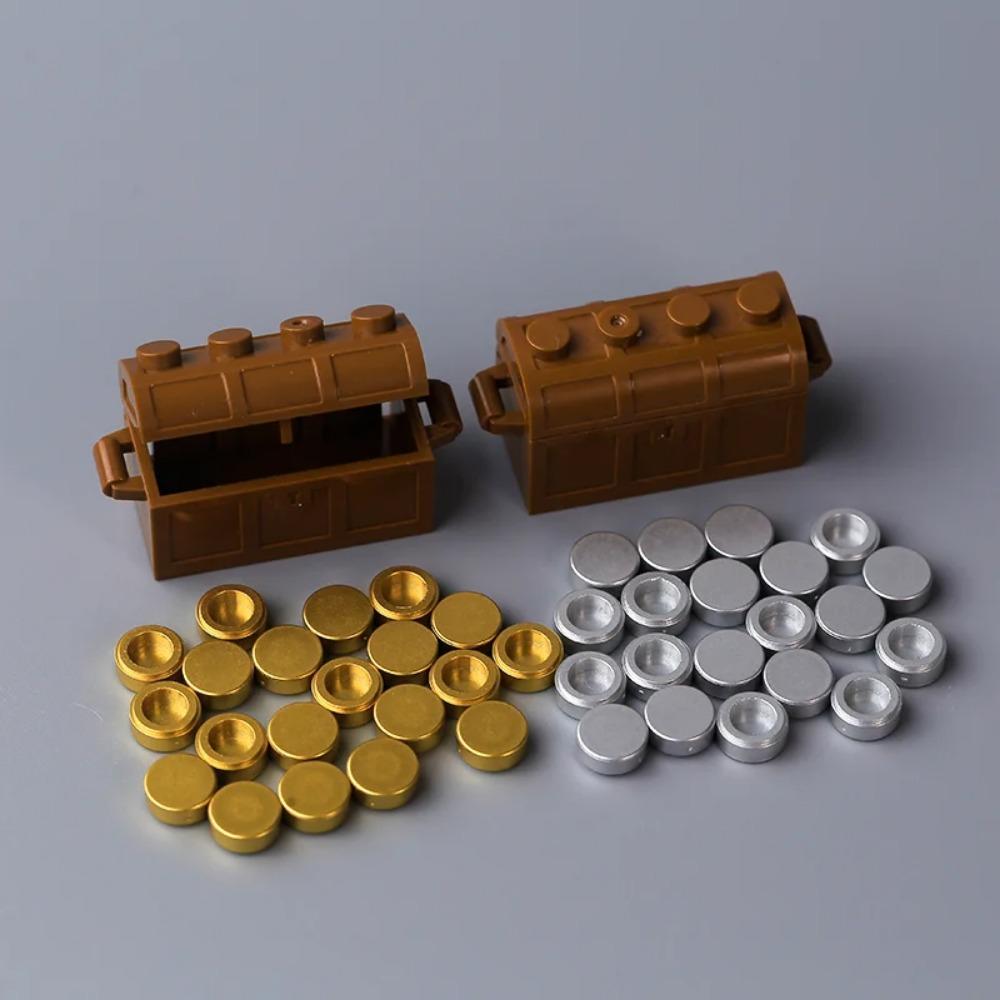 MOC Precious Deposits Building Blocks Treasure Pirate Map Gold Ore Silver Brick Box Diamond Bricks Toys Gift