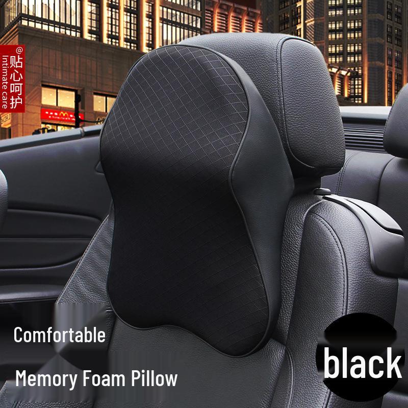 Universal Four-Season Car Neck and Lumbar Support Pillow with Memory Foam